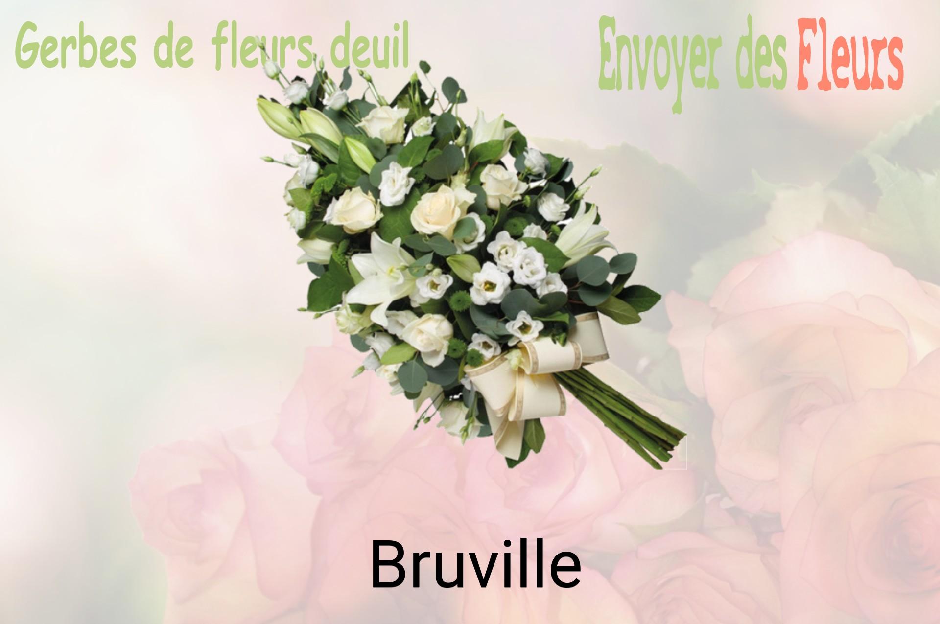 Gerbe de fleurs de deuil livrée à Bruville